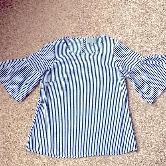 Skies Are Blue Striped Blouse - Picture 1 of 5
